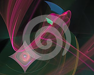 Future abstract template curve action style fractal, texture design, magic
