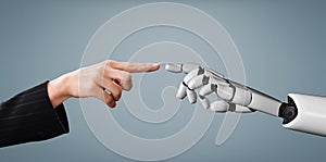 Future artificial intelligence robot and cyborg