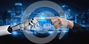 Future artificial intelligence robot and cyborg