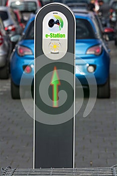 The future of the automobile charging of modern electric car on