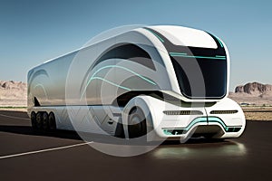 Future on autonomus cargo. Generative AI photo