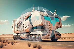 Future of autonomus cargo transportation, AV cargo truck, AV, Generative AI