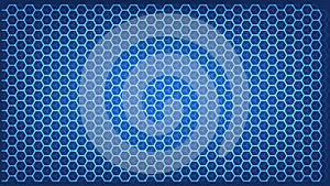 Abstract science and technology concept with hexagonal elements background