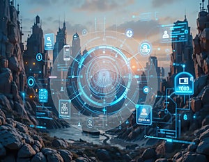 Future of Banking and Digital Payments concept image AI generated