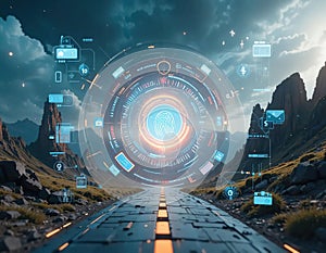 Future of Banking and Digital Payments concept image AI generated