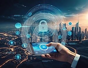 Future of Banking and Digital Payments concept image AI generated