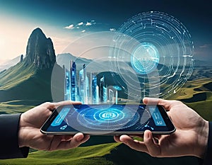 Future of Banking and Digital Payments concept image AI generated