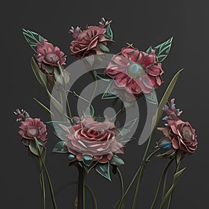 Future Botany - Cyberpunk-inspired Floral Art