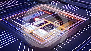 Future central processing unit,working processing technology,Conceptual CPU on circuit board