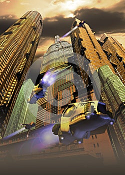 Future city photo