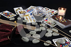 Future clairvoyance faith divination runes letters witchcraft belief