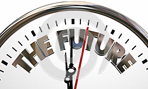 The Future Coming Next Clock Time Tomorrow 3d Illustration