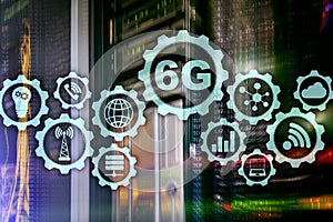 Future Communications Fast Technology. 6G Network Connection Concept. High Speed Mobile Wireless Technology.