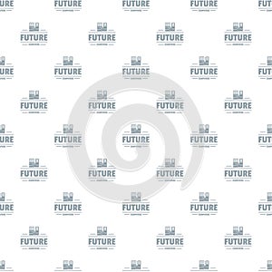 Future computers pattern vector seamless