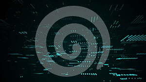 Future digital cyberspace. Sorting and analysis digital data. Vector technology matrix algorithm. Security storage data