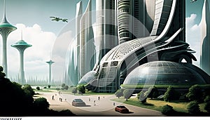 Future Earth: A Glimpse into the Year 2500, Made with Generative AI