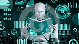 Future financial technology controll by AI robot huminoid uses machine learning