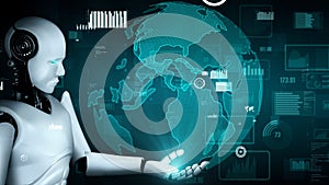 Future financial technology controll by AI robot huminoid uses machine learning