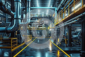 Future industries 3D images, industrial technology concept