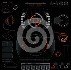 Future interface. Digital elements