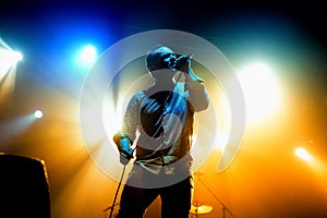 Future Islands (synthpop electronic dance band) performs at Razzmatazz stage