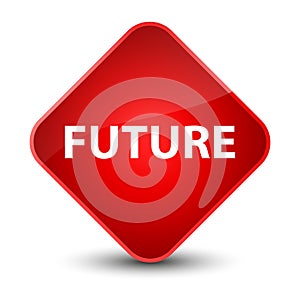 Future elegant red diamond button