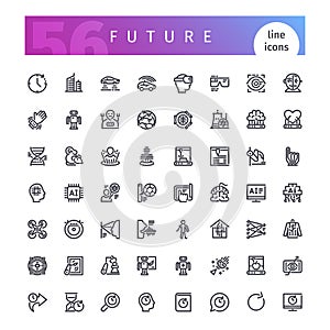 Future Line Icons Set