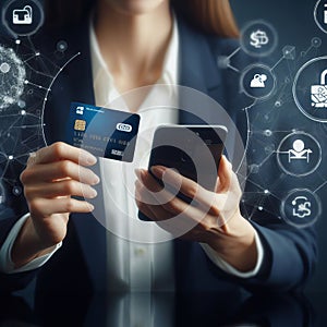 The Future of Payments, Mobile banking network, online payment concept