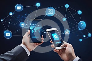 The Future of Payments, Mobile banking network, online payment concept