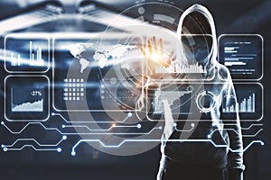 Future and ransomware concept