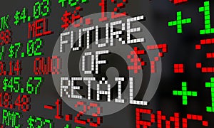 Future of Retail Stock Market Ticker Prices photo