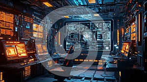 Future Technology Sense Control Room