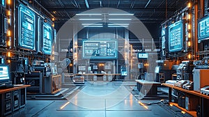 Future Technology Sense Server Room