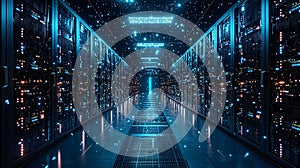 Future Technology Sense Server Room