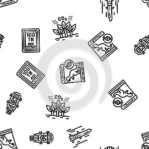 future techology digita modern vector seamless pattern