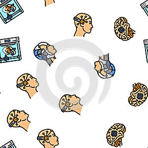 future techology digita modern vector seamless pattern