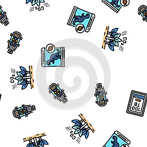 future techology digita modern vector seamless pattern