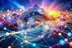 FutureForward IT Infrastructure A Bokeh Perspective on Cloud Computing and Network Architecture photo