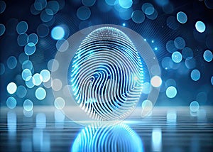 FutureProof Fingerprint Biometric Security System Advanced Access Control and Data Protection with Sleek Design and photo