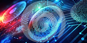 FutureProof Security A Futuristic Digital Fingerprint Interface for Seamless Access and Authentication photo