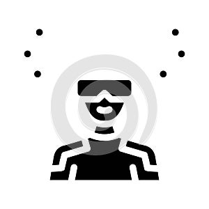 futurism tech enthusiast glyph icon vector illustration photo