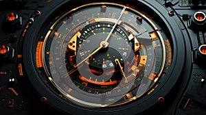 Futurist Precision: Droidic Clock App