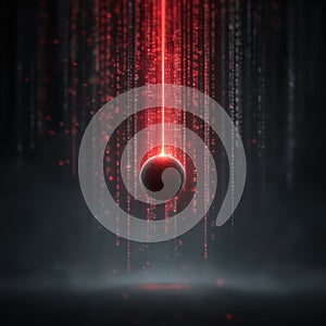 Futuristic abstract art in the digital sphere a low angle visualization