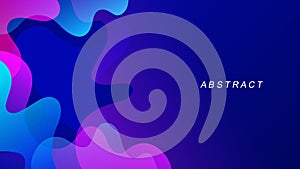 Futuristic abstract background with curved shapes and bright fluid colors. Vibrant gradient waves.