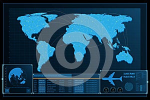 Futuristic abstract background .Future theme concept background.Data dashboard,Graph,Panel digital concept.vector and illustration