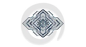 Futuristic Abstract Circuit Board Pattern