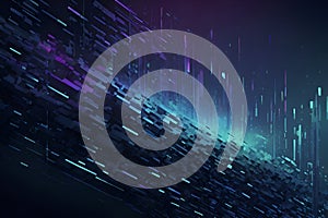 Futuristic abstract color gradient with smooth vibrant transitions. photo