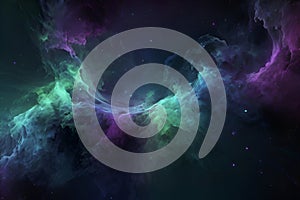 Futuristic abstract color gradient with smooth vibrant transitions. photo