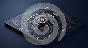 Futuristic Digital Data Interface