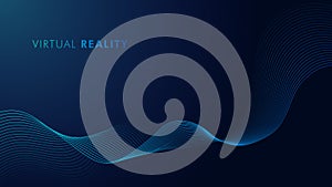 Futuristic abstract neon waves background in 4K resolution